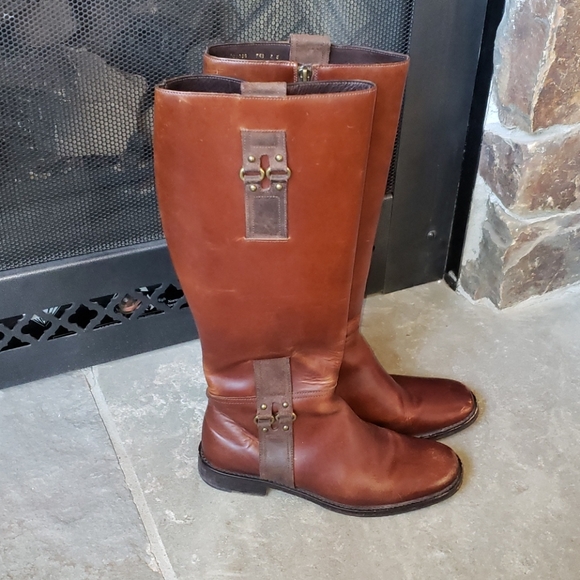 Cole Haan Shoes - Cole Haan cognac riding boots 7.5m